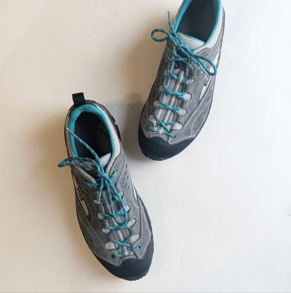 Asolo GV GTX Women's Hiking Gray Teal Durable Trekking Outdoor Shoes